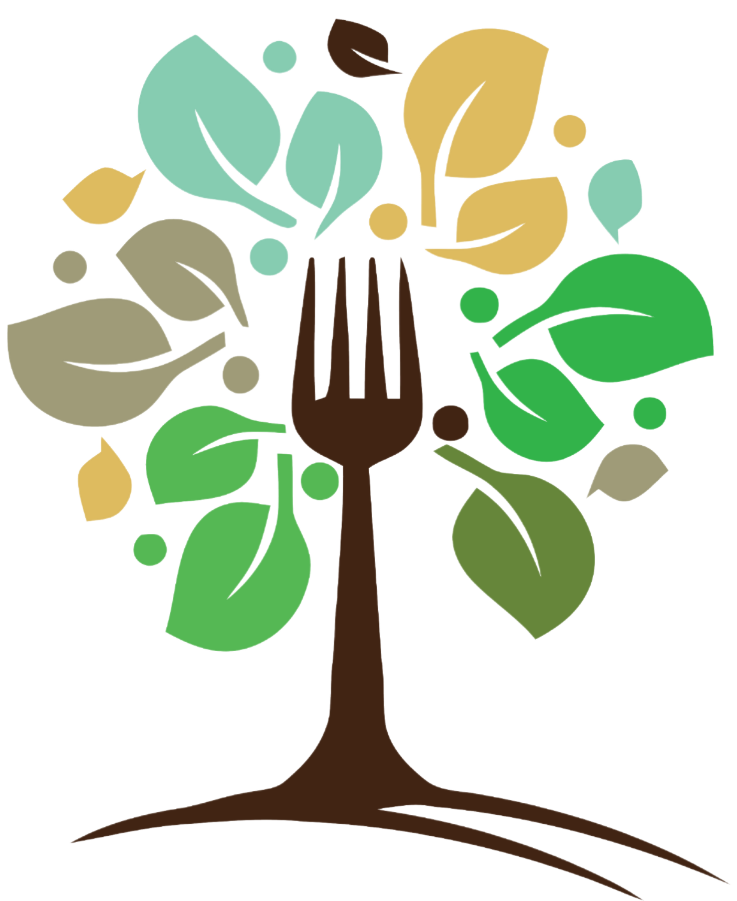 Logo con forma de árbol